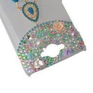 HTC Desire 626 Case,Yaheeda 3D Pearls Sparkle Plume Feather Chain Fashion Bling PC Hard Case for HTC Desire 626 N65