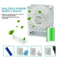 Niceshop&reg; Mini Handheld Square Electrical Portable Rechargeable Fan 3 Speeds Desktop Clip-on Fan Summer Cooler... N14