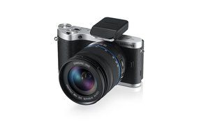 Samsung NX300 20.3MP CMOS Smart WiFi Mirrorless Digital Camera with 18-55mm Lens and 3.3" AMOLED Touch Screen... N4