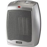 Lasko Silver Ceramic Heater with Adjustable Thermostat