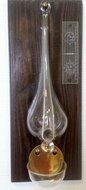 Weather Instrument Barometer to Hang Antique Styl of Glass with Dark Wooden Board and Drip Tray Size Approx 14... N4