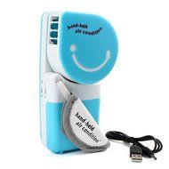 AIGUMI Mini Portable USB Rechargeable Fan Bladeless Handheld Air Conditioning Fan with Stand Sports Cooling Fan... N7