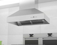 Z Line 697i-RS-36 900 CFM Island Mount Range Hood with Remote Single Blower, 36"