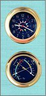 Blue Flag 5.85 Windlass Gift Set presented in a Leather Finish Felt Lined Gift Box with Clock and Comfort Meter N8