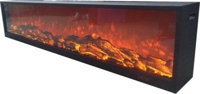 Emblazon 60 Wall Length Fireplace - Black