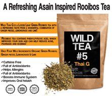 Organic Rooibos Tea with Ginger, Lemongrass and Lime, Wild Tea #5 Loose Leaf Tea, Thai G (4 ounce) N5