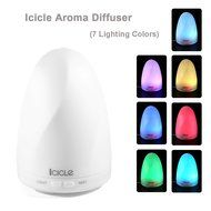 Icicle 100ml Aroma Essential Oil Diffuser, Ultrasonic Cool Mist Humidifier with 7 Color LED Lights Changing, Waterless... N6