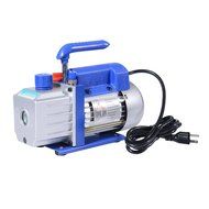HomCom Single Stage 4 CFM Rotary Vane Vacuum Pump - Blue/Silver