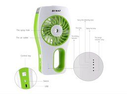 Pakway Portable Handheld USB Mini Misting Fan with Personal Cooling Mist Humidifier Rechargeable Battery for Home... N4