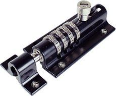Combi-Bolt CB2000-BLK 4-Dial Combination Sliding Bolt Lock With Black Finish by Combi-Bolt