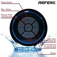 ReFeng 100% IPX7 Waterproof Bluetooth Shower Speaker With Built-in Microphone