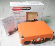 Digitnow! 3-Speed Vintage Suitcase Turntable,suitcase turntable N3