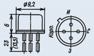 Transistors silicon 2P302A (KP302A) analogue UC714, 2N3791 USSR 3 pcs