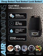 Cool Mist Digital Humidifier For Large Rooms &ndash; MH-512 Black N3