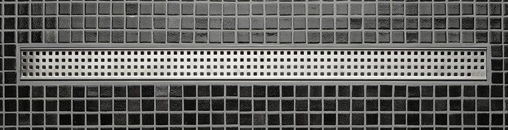 QuARTz by ACO 37243 Opening Square Design Grate, 3-Feet N2