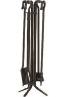 Bronze 5 Piece Wrought Iron Fireset - 36 inch