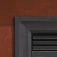 Decorative Matte Black 4-Sided Metal Frame for Fireplace - DS3366BL