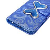Galaxy S6 Case,Galaxy S6 Wallet Case, PHEZEN Bling Liquid Glitter Love Heart Floating 3D Hourglasses Luxury Pu... N31