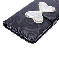 Galaxy S6 Case,Galaxy S6 Wallet Case, PHEZEN Bling Liquid Glitter Love Heart Floating 3D Hourglasses Luxury Pu... N34