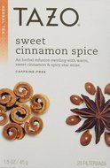 Tazo Sweet Cinnamon Spice Herbal Tea 20 Bags