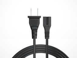 [UL Listed] Pwr+ 6Ft 2 Prong Polarized Power Cord for Arris Router Modem; Vizio, Sharp Sanyo Emerson TV; Sony... N2
