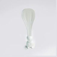 MuLuo Lovely Shape Squirrel Spoon Sticky Rice Spoon Creative Plastic spoon Rice Ladle blue