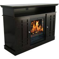 Dark Chocolate Decor Flame Bailey 48" Electric Fireplace Media Console For TV's Up To 55" With Heat or Without...