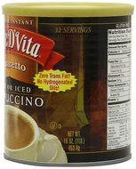 Caffe D'Vita Amaretto Instant Cappuccino, 16-Ounce Canisters (Pack of 6) N73