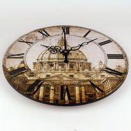 Europe style quiet large decorative wall clock waterproof clock face fashion home decor watch wall roman N2