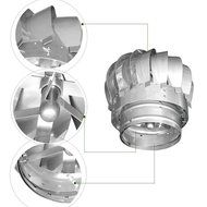 Rotating Chimney Cowl Roof Turbine Ventilator for 8" Vent Pipes