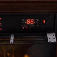 Silverylake 1500W Electric Firebox Fireplace Embedded Insert Heater Remote Control N7