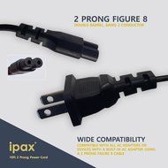 10ft USB Printer Cable+Figure 8 AC Power Cord IPAX for CANON Pixma EPSON Workforce Pro Stylus Expression Home...