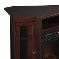 Belvedere Cherry Modern Media Console Fireplace N3