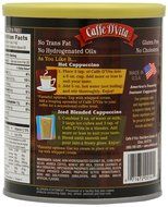 Caffe D'Vita Amaretto Instant Cappuccino, 16-Ounce Canisters (Pack of 6) N91