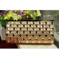 Spritech(TM) Women's Luxury Bling Hard Leather Clutch Purse Shoulder Bags Mini Party Crossbody Bag Full Diamond... N4
