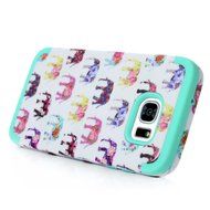 Badalink Galaxy S7 Edge Case Soft TPU Shockproof Rubber Skin Gel Inner Case + Full Edge Easy Grip Cute Elephants... N27