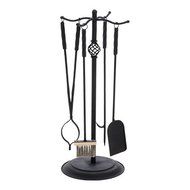 Black Color Bennington Fireplace Tool Set Represents A Durable Value For A Functional Purpose Set Comes Complete...
