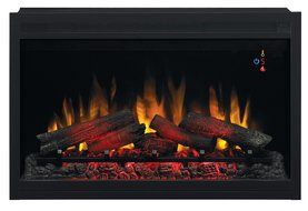 ClassicFlame 36EB220-GRT 36" Traditional Built-in Electric Fireplace Insert, 240 volt