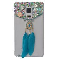 HTC Desire 626 Case,Yaheeda 3D Pearls Sparkle Plume Feather Chain Fashion Bling PC Hard Case for HTC Desire 626 N73