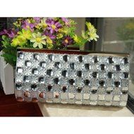 Spritech(TM) Women&#039;s Luxury Bling Hard Leather Clutch Purse Shoulder Bags Mini Party Crossbody Bag Full Diamond... N6