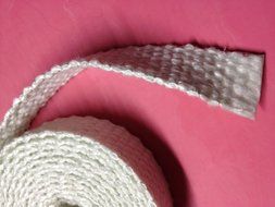 Flat Gasket Braided Fiberglass Rope 1/8" Thick x 1" Wide x 10' Roll. Wood Stove Door, Arch Pan, Oil Furnace N2