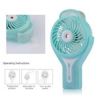 D-FantiX Portable Handheld Misting Fan Personal Cool Mist Humidifier Rechargeable Mini Fan Battery Operated/USB... N13