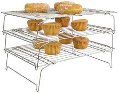 Surpahs 304 Grade Stainless Steel 3-Tier Stackable Cooling Rack Set N3