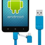 Lightning Cable, [ Apple MFi Certified ] PeleusTech [ 2 Pack ] 3ft 2 in 1 Lightning Micro USB Cable, Sync Data...