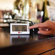 Easy to Read: Indoor Digital Thermometer and Humidity Meter. Large Digital Display Works in Celsius &amp; Fahrenheit...