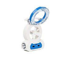iMounTEK Mini Portable Cooling Rechargeable Electric Powered Small Quiet Desktop Table Fan W/ 22 LED Desk Lamp... N2