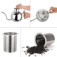 Nati &amp; Home Stainless Steel Drip Coffee Kettle with Built-In Removable Tea Infusion - 1.1 L N4