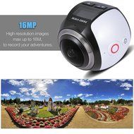Andoer 360 Degree Wifi 2448P 30FPS 16M Fisheye Film Source Panorama Camera for Virtual Glasses VR Action Sports...