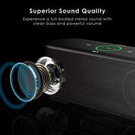 Honstek K8 Bluetooth Wireless Speaker with Touch Control, 3.5mm Audio Port for Computer, FM Radio, TF Card, 10W... N4
