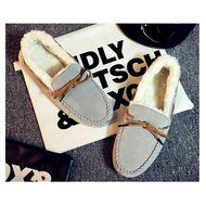 KAKA(TM) Girl Women Spring Autumn Causal Round Toe Shoes Slip-On Flat Black 37 N20